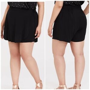 Torrid Black Challis Skort Size 0 Plus Size 0X